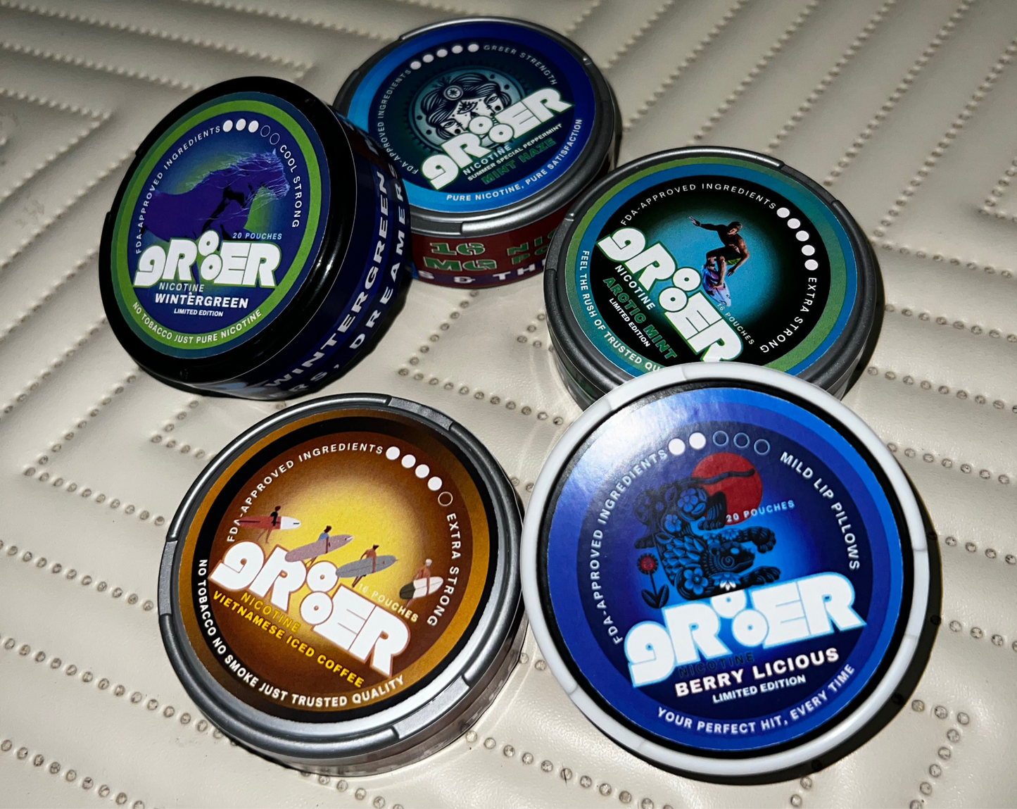 gR8ER BERRY LICIOUS MILD- 6.5 mg NICOTINE POUCHES