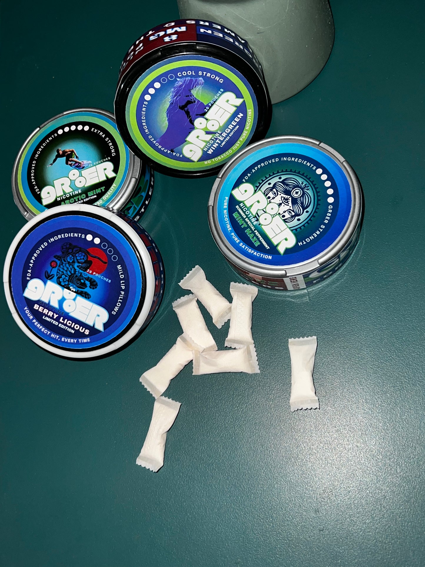 WINTERGREEN 8 MG NICOTINE POUCH by GR8ER– Your Premium, Tobacco-Free Nicotine Alternative