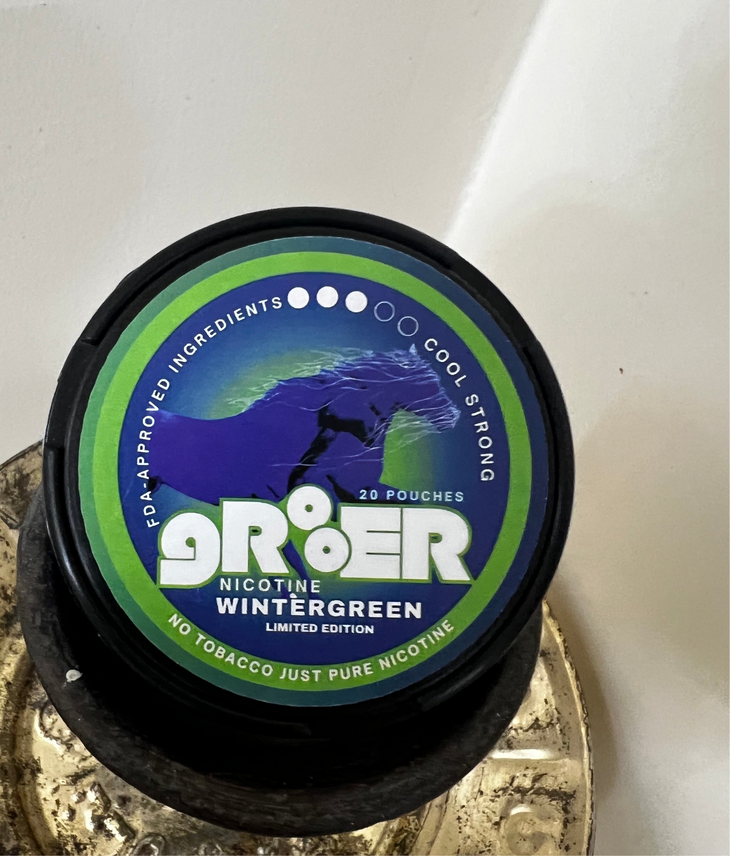 WINTERGREEN 8 MG NICOTINE POUCH by GR8ER– Your Premium, Tobacco-Free Nicotine Alternative