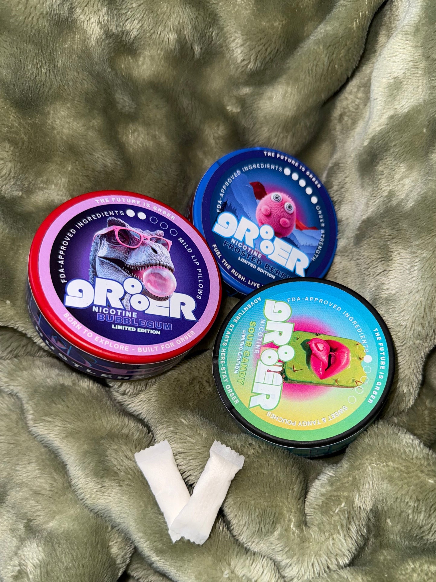 6.5 MG nicotine pouches|GR8ER BUBBLEGUM