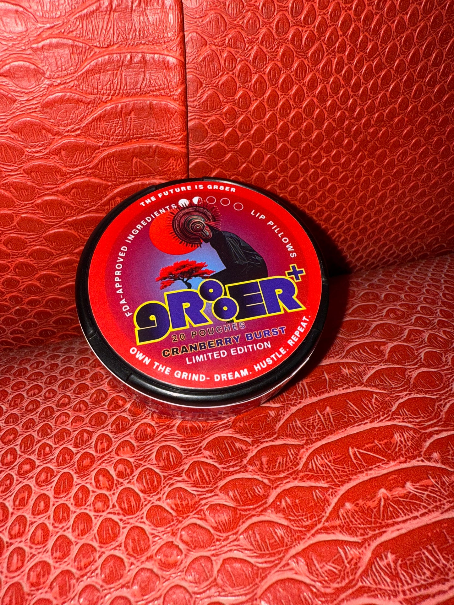 GR8ER Cranberry Burst 6mg Nicotine Pouches – Long-Lasting Flavor • Smooth Nicotine Hit • Sugar-Free • Tobacco-Free • Ultra-Fresh Cranberry Pouch